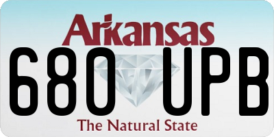 AR license plate 680UPB
