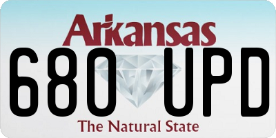 AR license plate 680UPD