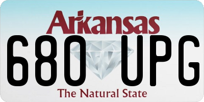 AR license plate 680UPG