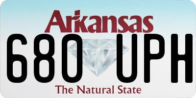 AR license plate 680UPH