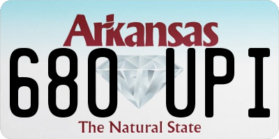 AR license plate 680UPI