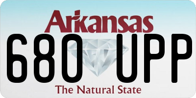 AR license plate 680UPP
