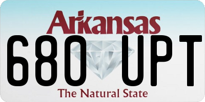 AR license plate 680UPT