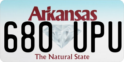 AR license plate 680UPU