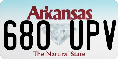 AR license plate 680UPV