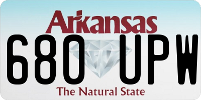 AR license plate 680UPW
