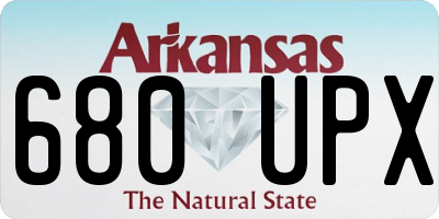 AR license plate 680UPX