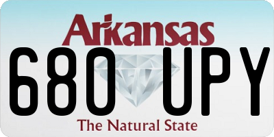 AR license plate 680UPY
