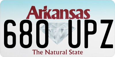 AR license plate 680UPZ