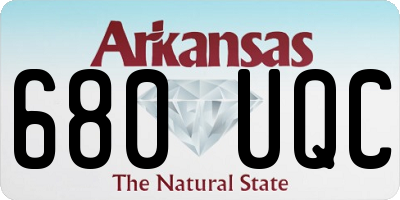 AR license plate 680UQC