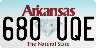 AR license plate 680UQE