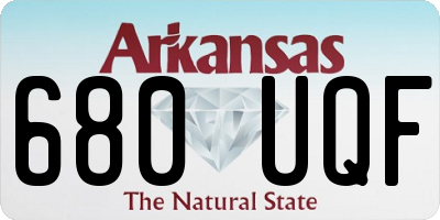 AR license plate 680UQF