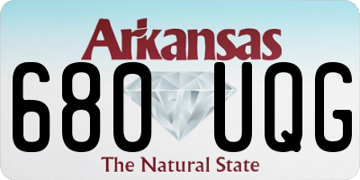 AR license plate 680UQG