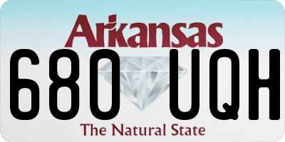 AR license plate 680UQH