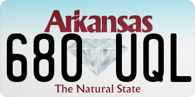 AR license plate 680UQL