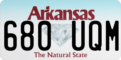 AR license plate 680UQM