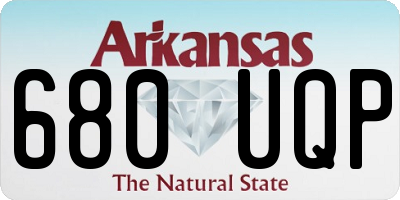 AR license plate 680UQP