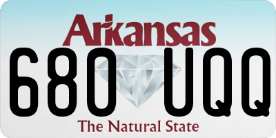 AR license plate 680UQQ