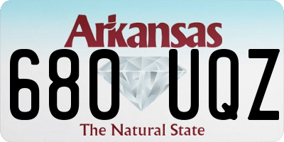 AR license plate 680UQZ