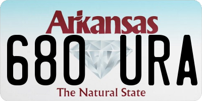 AR license plate 680URA