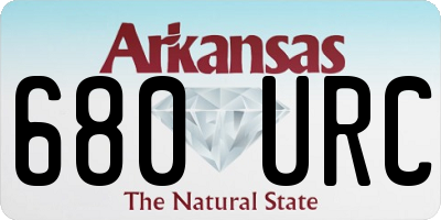 AR license plate 680URC