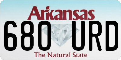 AR license plate 680URD