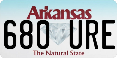 AR license plate 680URE