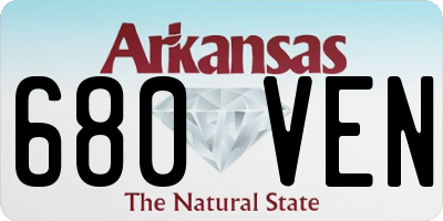 AR license plate 680VEN