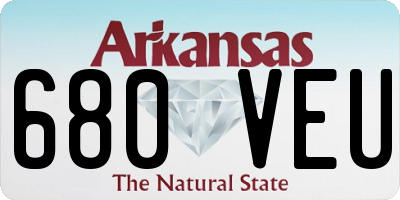 AR license plate 680VEU