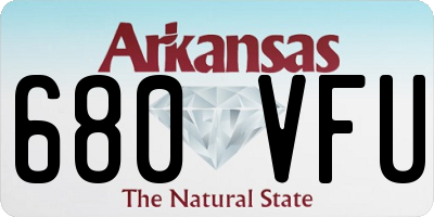 AR license plate 680VFU