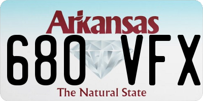 AR license plate 680VFX
