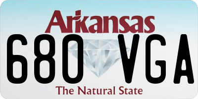 AR license plate 680VGA