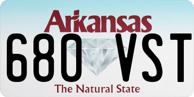 AR license plate 680VST