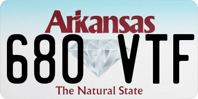 AR license plate 680VTF