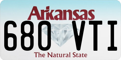 AR license plate 680VTI