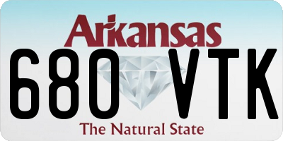 AR license plate 680VTK