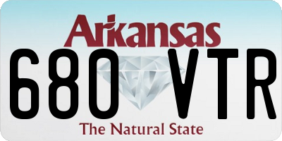 AR license plate 680VTR
