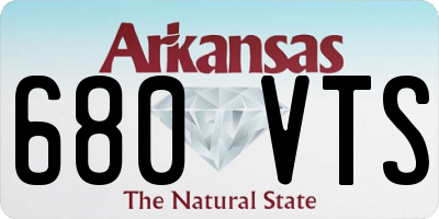 AR license plate 680VTS