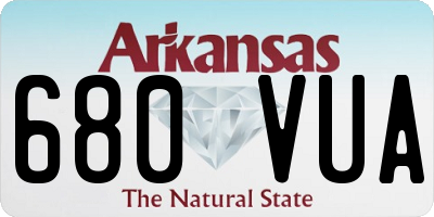 AR license plate 680VUA