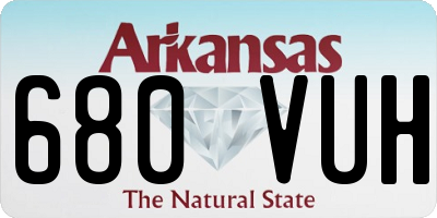 AR license plate 680VUH