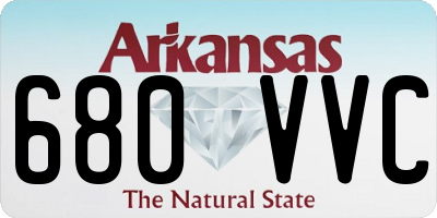 AR license plate 680VVC