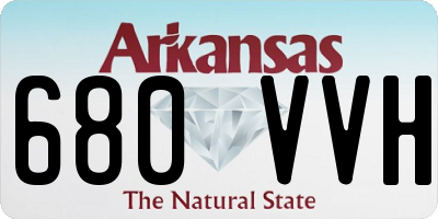 AR license plate 680VVH