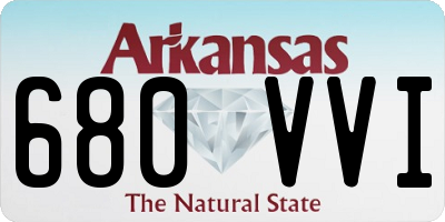 AR license plate 680VVI
