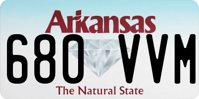 AR license plate 680VVM