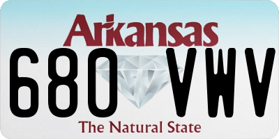 AR license plate 680VWV