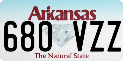 AR license plate 680VZZ