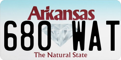 AR license plate 680WAT