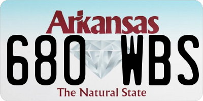 AR license plate 680WBS