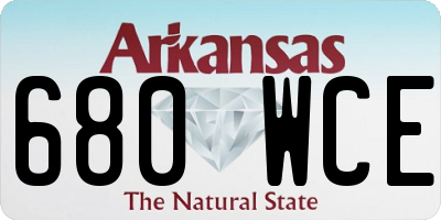 AR license plate 680WCE