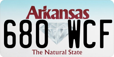 AR license plate 680WCF